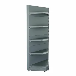 Raft metalic de colt interior Antracit 195 cm