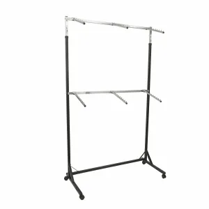 Stender Negru-Cromat E-525 cu 6 suporti de expunere