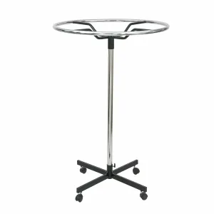 Stender Metal Cerc, Rotativ, Negru-Crom