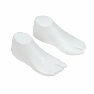 Suport plastic pentru expunerea sandalelor – Model alb (Set)