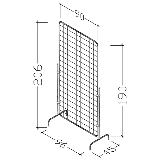 Plasa pentru expunere, model negru sau rosu 190x90 cm picture - 2