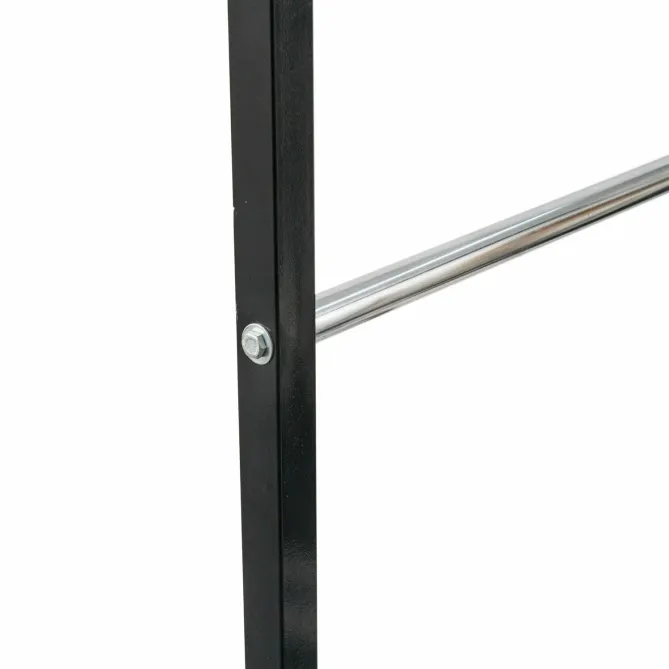 Stender metal dublu E-525 reglabil pe inaltime, Negru-Crom picture - 6