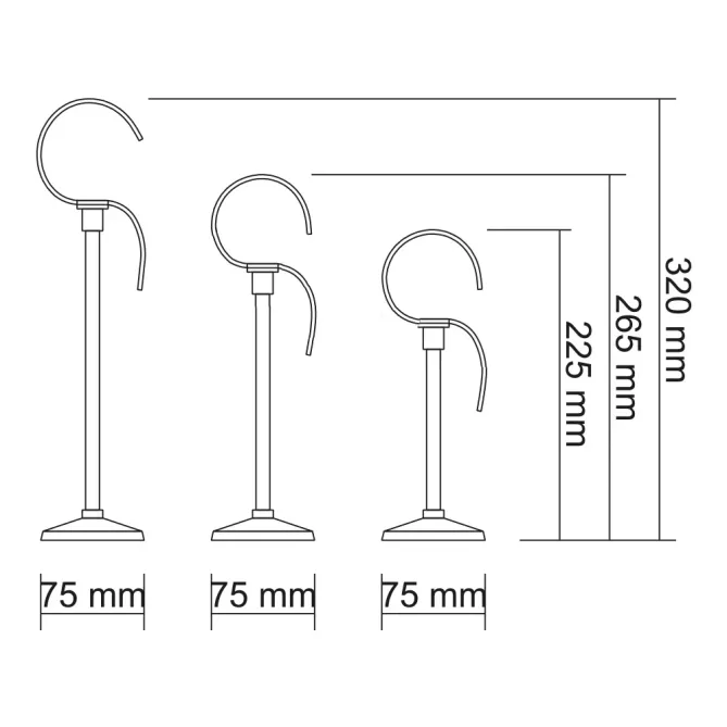 Suport plexiglas pentru curele - Set 3 inaltimi diferite picture - 4
