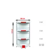 Raft metalic de colt interior Alb 135 cm picture - 4