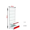 Raft metalic perforat de perete 195 cm picture - 3