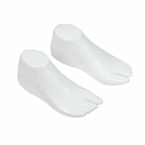 Suport plastic pentru expunerea sandalelor – Model alb (Set)