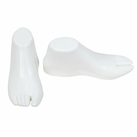Suport plastic pentru expunerea sandalelor – Model alb (Set) picture - 3
