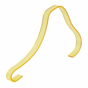 Suport plexiglas pentru prezentarea sandalelor - Galben
