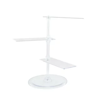 Suport plexiglas transparent cu 3 niveluri pentru expunere produse