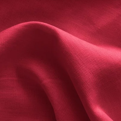 100% Premium Linen - Red - cupon 70 cm