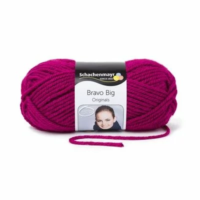 Acrylic Yarn- Bravo Big-Raspberry 00137