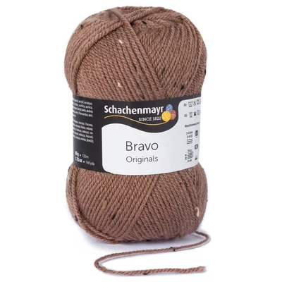 Acrylic yarn Bravo - BrownTweed 08374