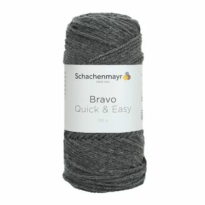 Acrylic yarn Bravo Quick & Easy - Grey Heather 08319