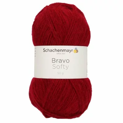 Acrylic yarn Bravo Softy - Burgundy 08222