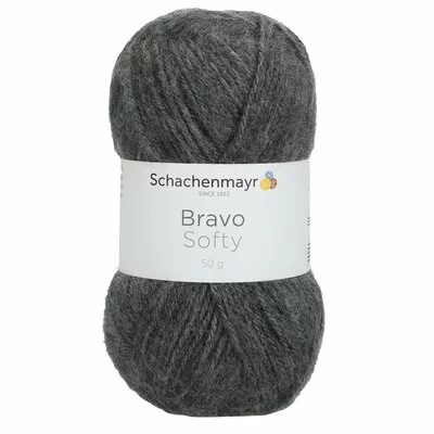 Acrylic yarn Bravo Softy - Grey Heather 08319