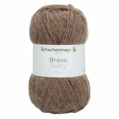 Acrylic yarn Bravo Softy - Light Brown 08197