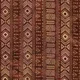 Batik printed Cotton - Aztec Terracota - cupon 130x50cm