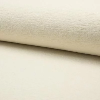 Boiled Wool Viscose Fabric - Ivory