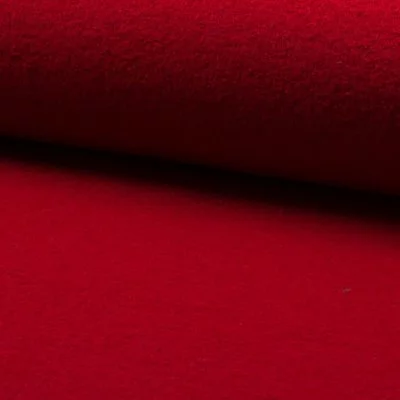Boiled Wool Fabric - Red