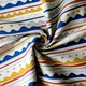 Canvas Linen Look Fabric - Colored Stripes