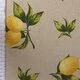 Canvas Linen Look Fabric - Lemons