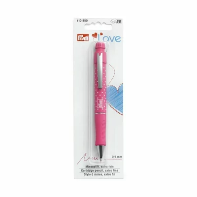 Cartridge pencil Prym Love, 2 leads white - Pink