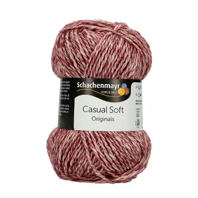 Casual Soft  Cotton and wool Yarn - Berry 00037