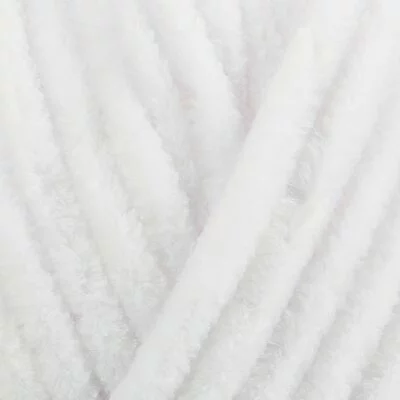 Chenille yarn Luxury Velvet - 00001 Polar Bear
