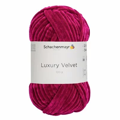 Chenille yarn Luxury Velvet - 00030 Cherry