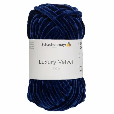 Chenille yarn Luxury Velvet - 00050 Navy