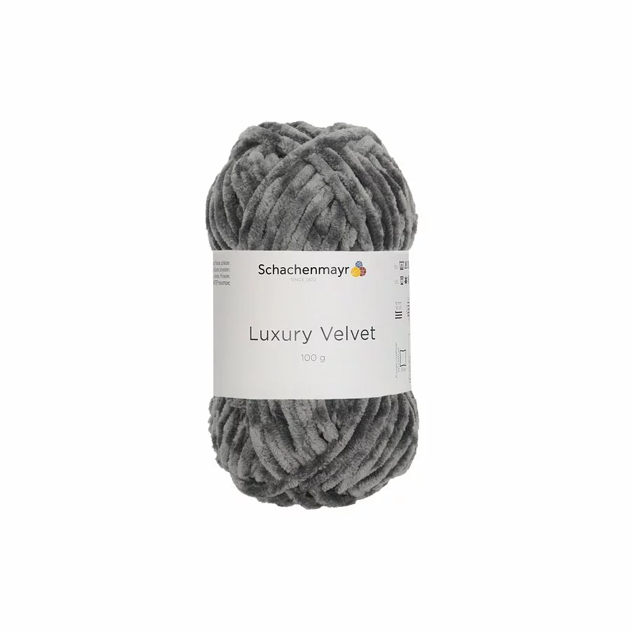 Chenille yarn Luxury Velvet - 00098 Elephant