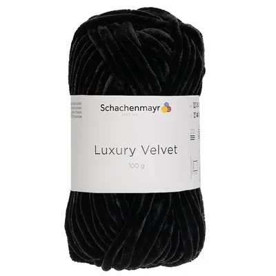 Chenille yarn Luxury Velvet - 00099 Black Sheep