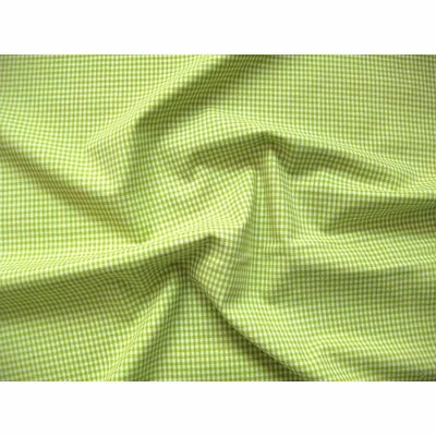 Copy name: Cotton fabric - Mini Gingham Lime 2mm