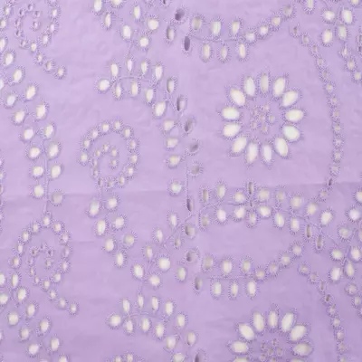 Cotton Embroidery Deluxe - Lilac - cupon 22cm