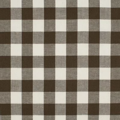 Cotton fabric - Gingham Brown 20mm