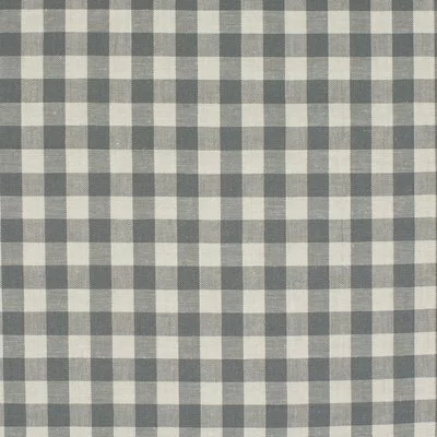 Cotton fabric - Gingham Grey 10mm