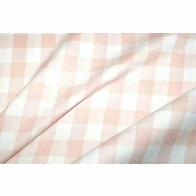 Cotton fabric - Gingham Salmon 20mm
