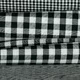 Cotton fabric - Vichy Black 10mm