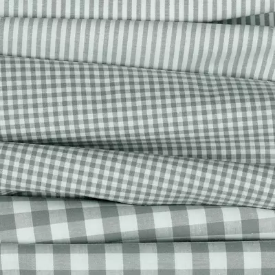 Cotton fabric - Vichy Checks Old Green 2.7mm