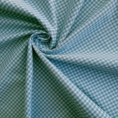 Cotton fabric - Vichy Old Green 3001-426 - cupon 30cm