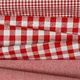 Cotton fabric - Vichy Red10mm