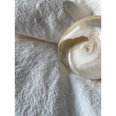 Cotton Gauze fabric - Leopoldina White
