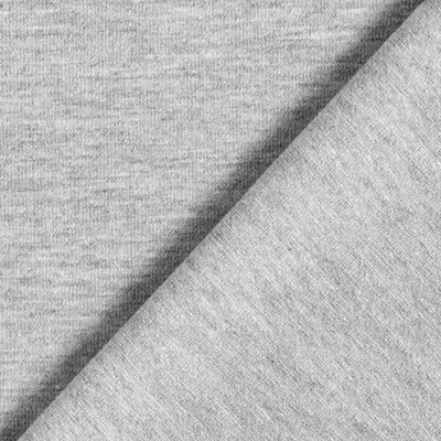 Cotton Jersey Solid - Grey Melange - cupon 35cm
