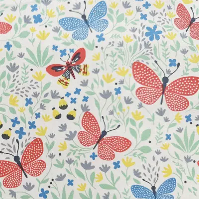 Cotton Poplin - Butterfly Garden