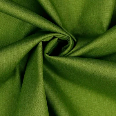 Cotton Poplin uni - Green - cupon 30cm