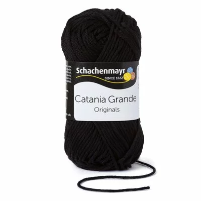 Cotton Yarn - Catania Grande Black 03110