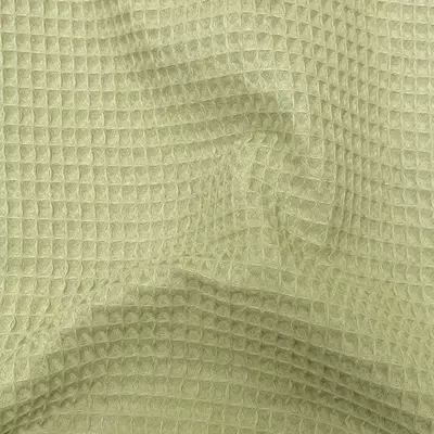 CoWaffle Pique Cotton Fabric - Almond