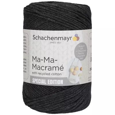 CSlim macramé yarn - Ma-Ma-Macramé Antracit 00092