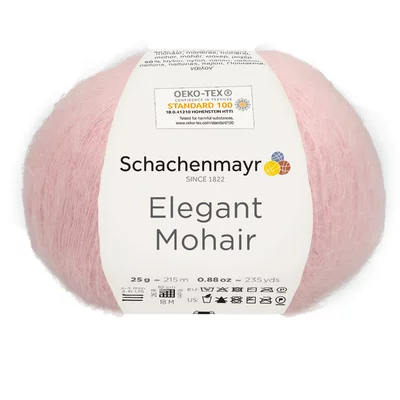 Elegant Mohair Yarn - Rose 00035