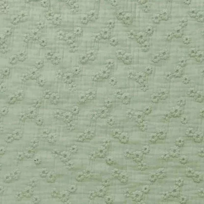English embroidery double auze - Esmee Old Green
